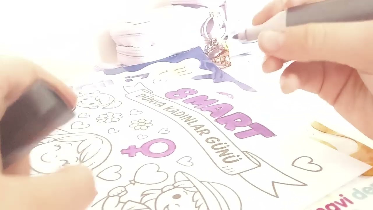 8 Mart özel boyama siz de çıkartabilirsiniz bölüm 2 gelecek
