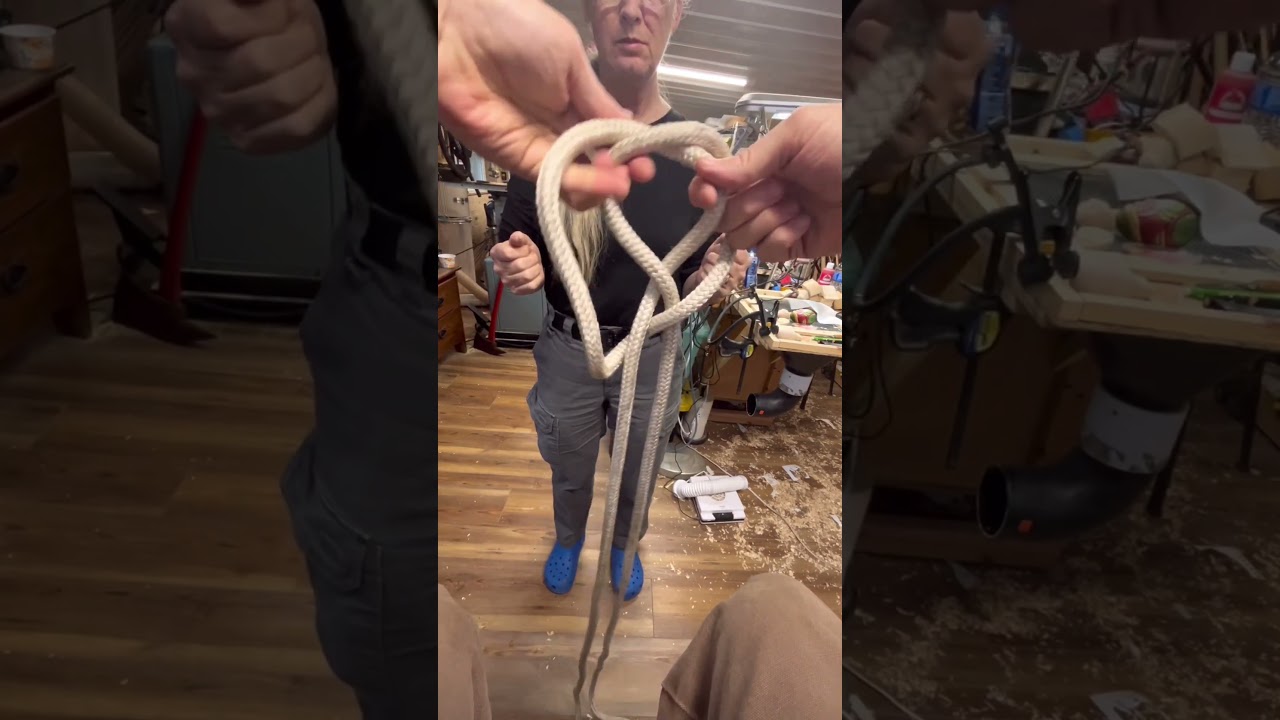 The handcuff knot #shorts #knot #rope #firefighter #climbing