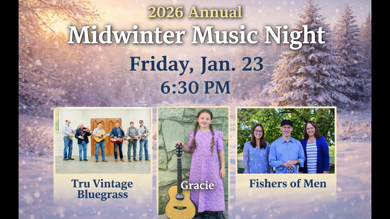 Midwinter Music Night 2026  Fishers Of Men / Gracie / Tru-Vintage