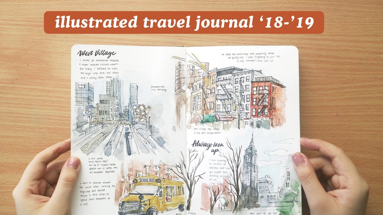 Illustrated Travel Journal '18-'19 🌎 | Abbey Sy