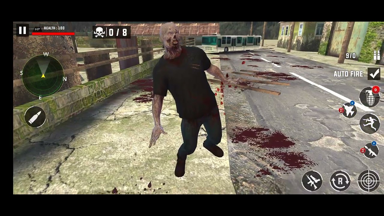 Zombie Anti-Terrorist Combat Mission Survival Mission FPS Shooting Gun Strike_ Android GamePlay