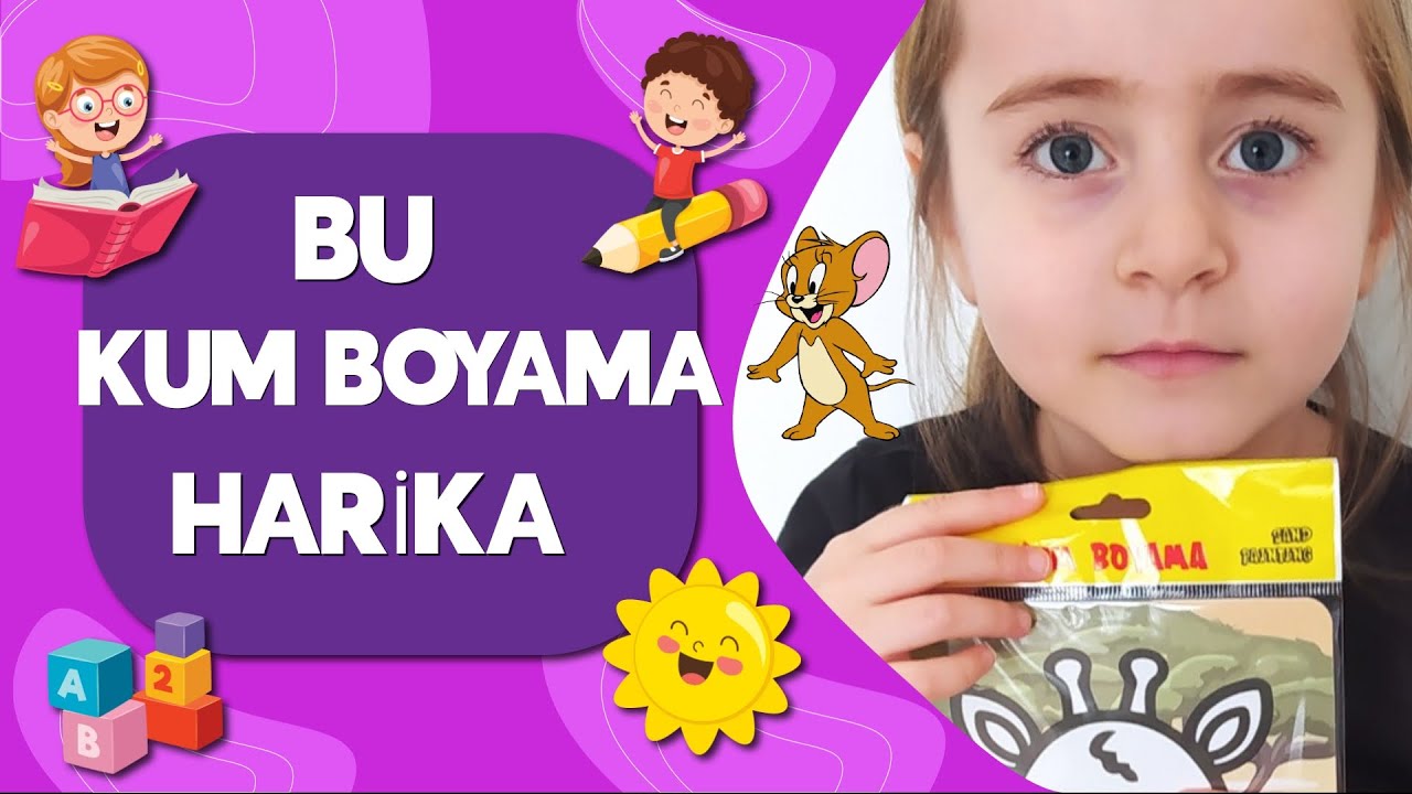 Anne Kız Eğlencesi 😍 Kum Boyama ile Harika Anlar