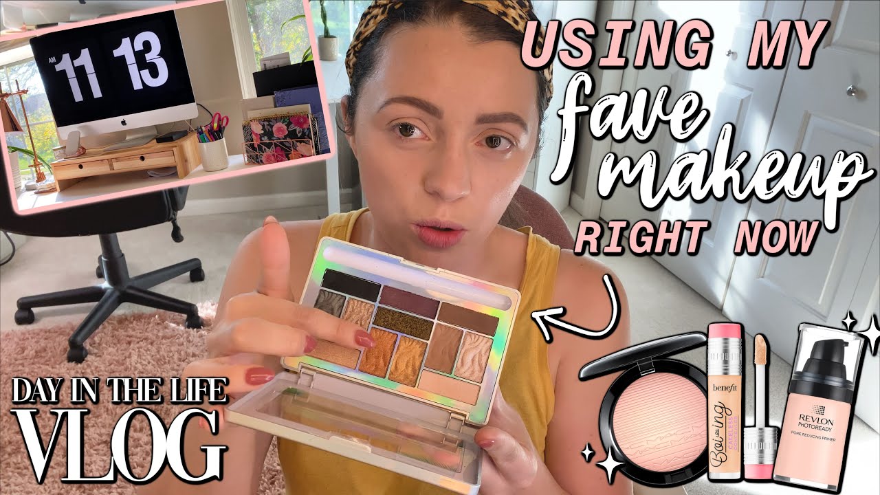 USING ALL MY CURRENT FAVE MAKEUP // day-in-my-life vlog