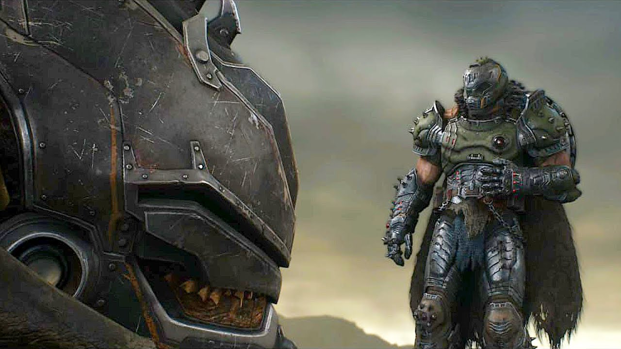 Doomguy Gets Upset For His Pet Dragon Scene - Doom The Dark Ages