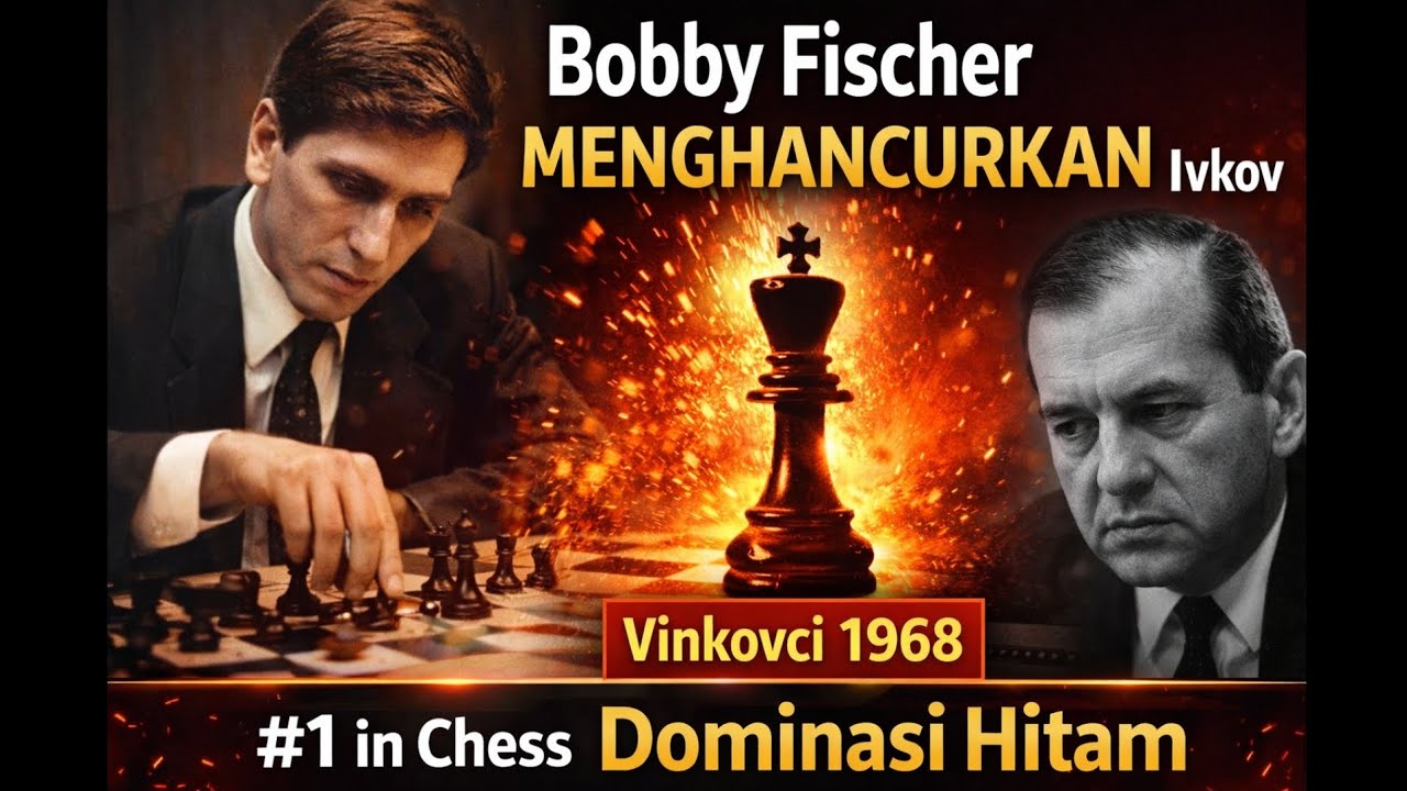 “75 Langkah Menuju Kekalahan: Ivkov Tumbang di Hadapan Bobby Fischer”