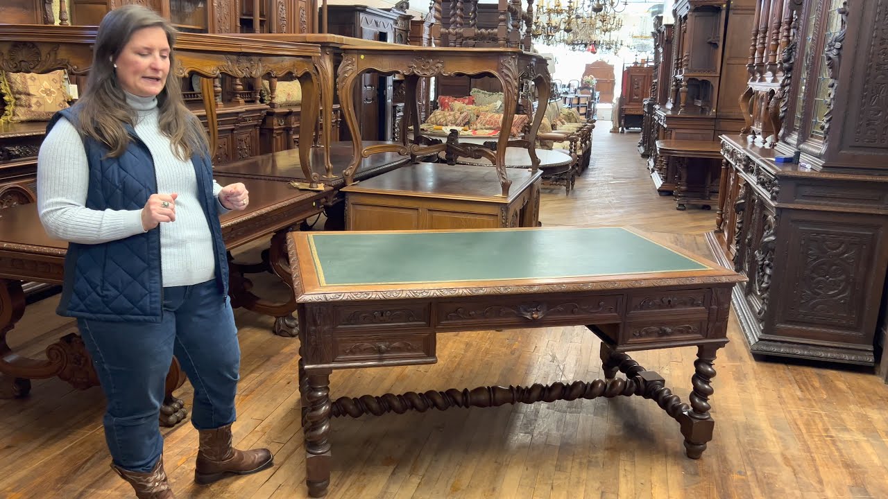 Antique Hunting Style Desk | French Furniture