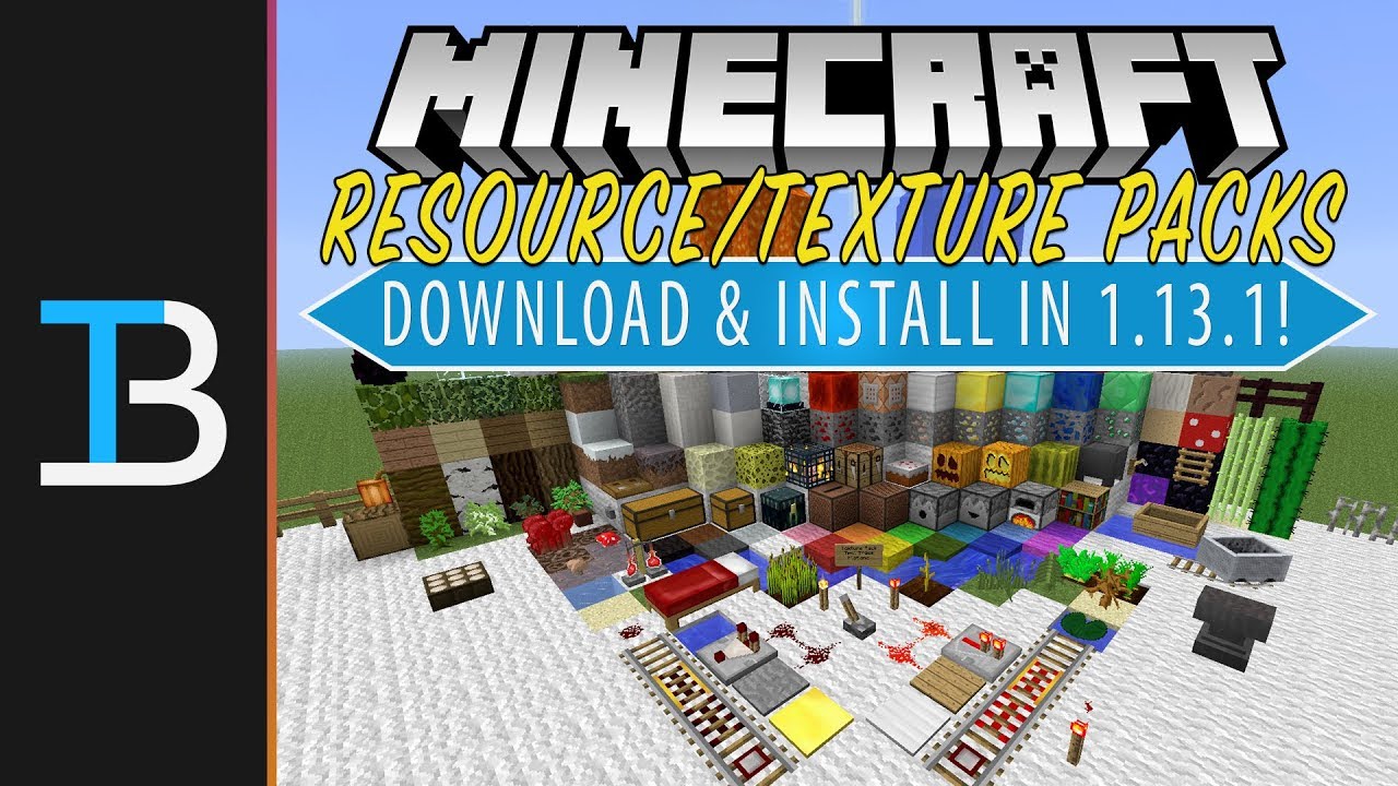 How To Download & Install Resource Packs/Texture Packs in Minecraft 1.13.1 (Faithful 32x32!)