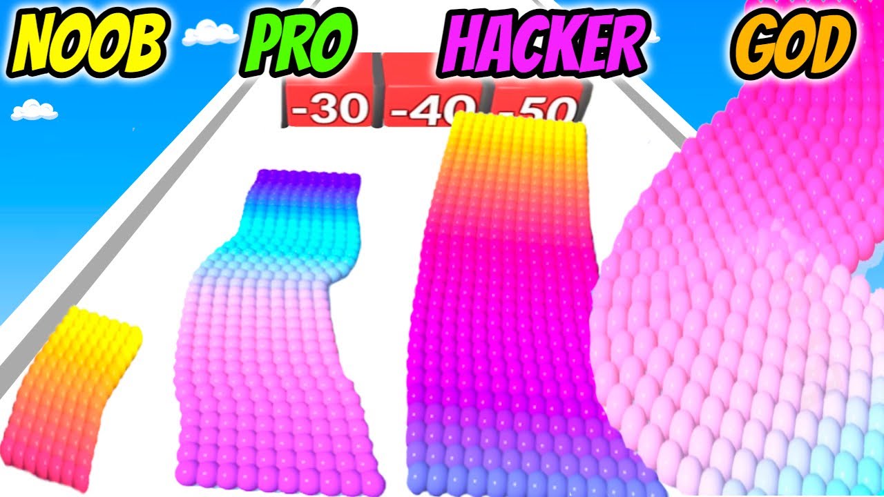 Canvas Run - NOOB vs PRO vs HACKER vs GOD