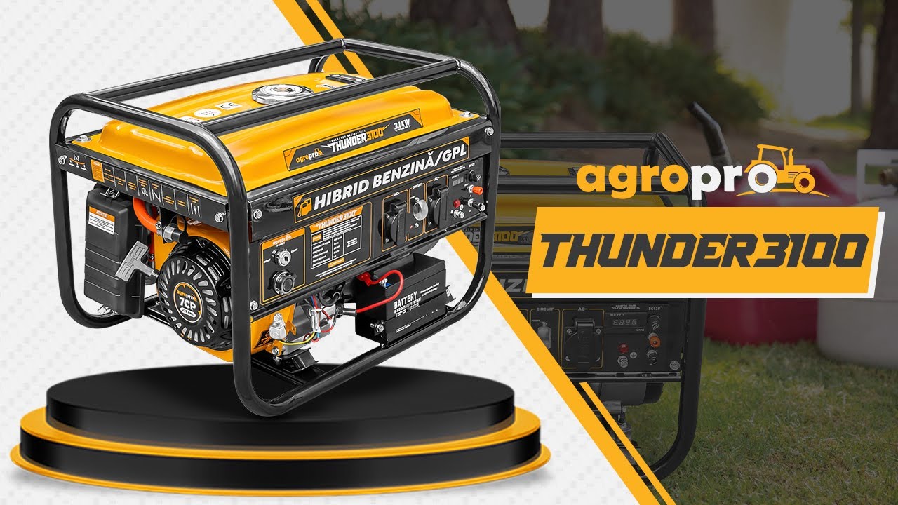 Generator de curent AgroPro THUNDER 3100 prezentare si punere in functiune