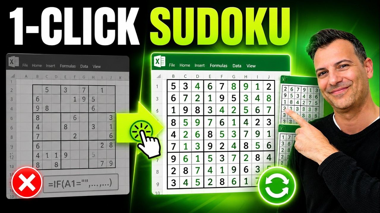 Excel Sudoku Generator That Makes Puzzles With One Click