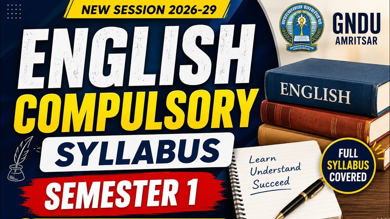 English compulsory #sem1 #subscribe #gnduupdate #syllabus #english 