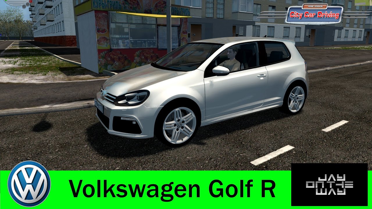 🚗 Volkswagen Golf R для City Car Driving #jayontheway