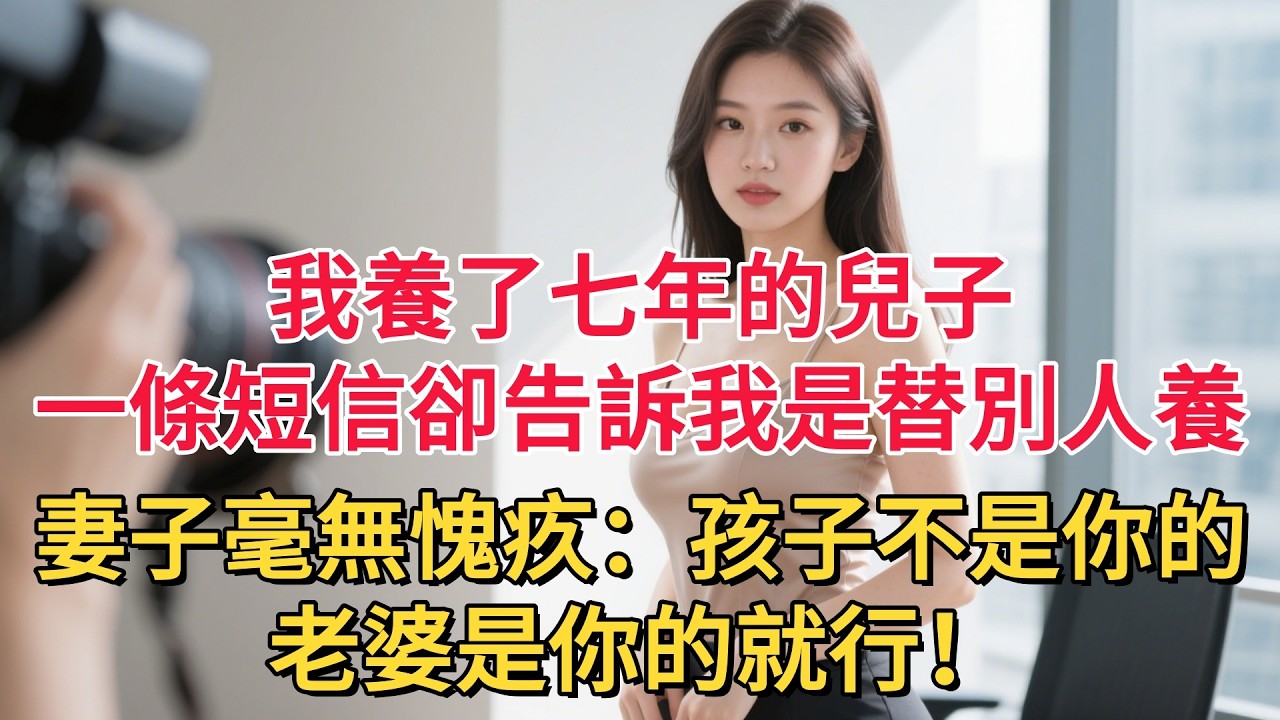 我養了七年的兒子，一條短信卻告訴我是替別人養，妻子毫無愧疚：孩子不是你的，老婆是你的就行！
