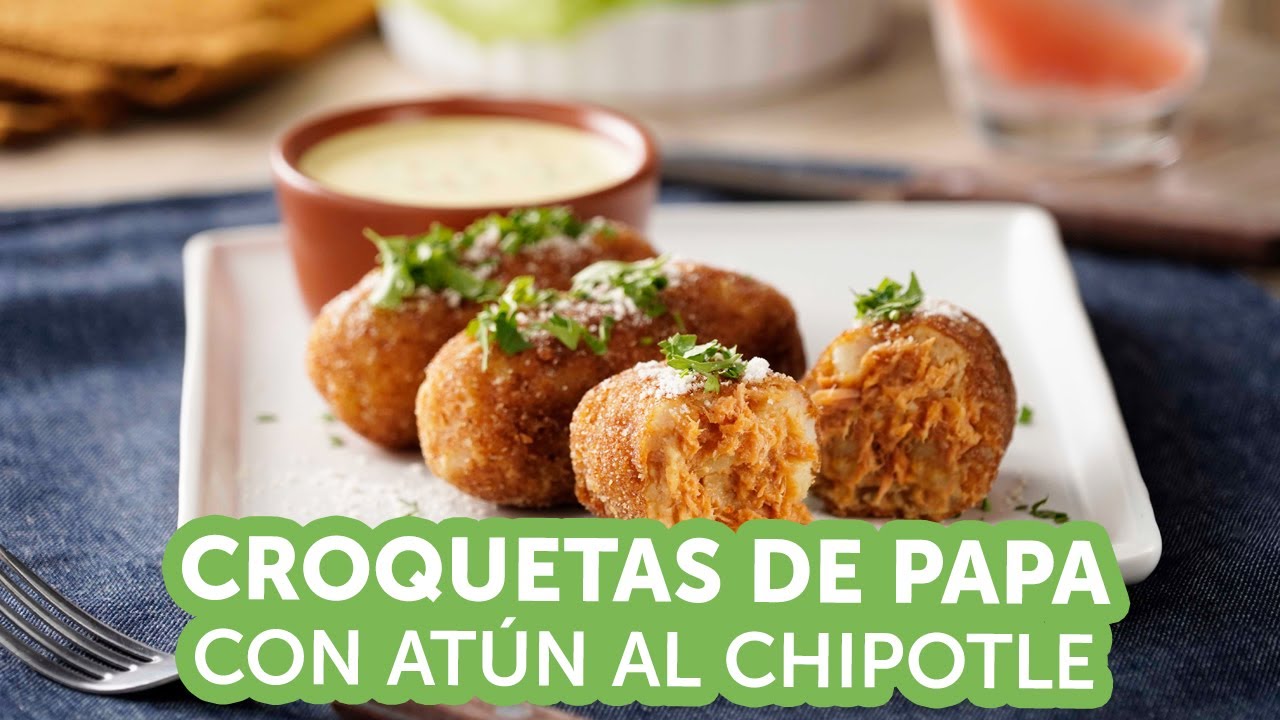 Croquetas de Papa con Atún al Chilpotle | Kiwilimón