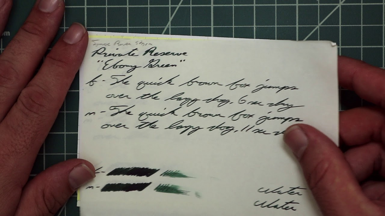 Private Reserve Ebony Green Fountain Pen Ink 