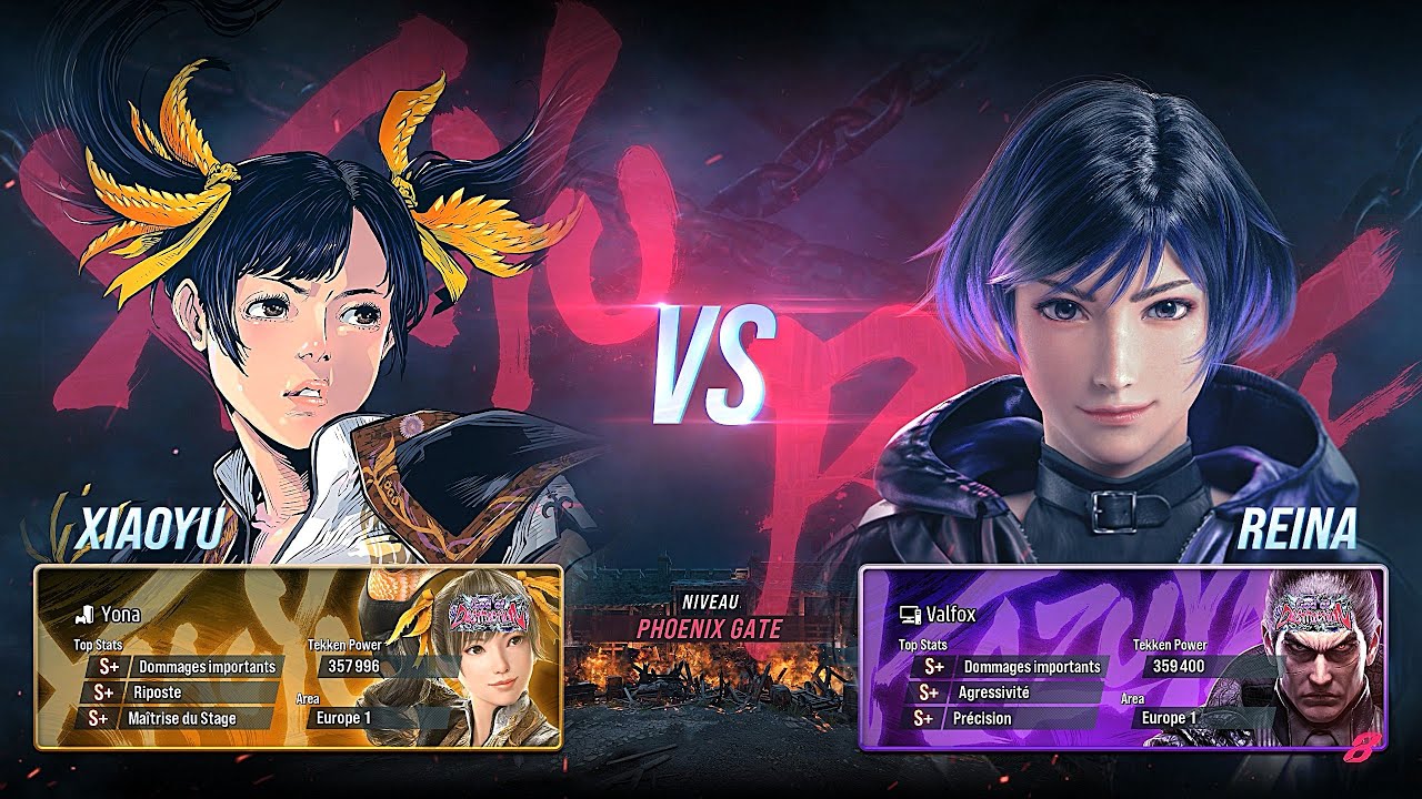 Valfox (Reina) Vs Yona (Xiaoyu) - FT10 - This chara is a real pain... #tekken8 #godofdestruction