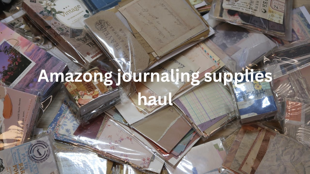 Amazon journaling supplies haul.
