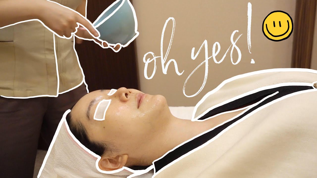 Pampering staycation in Busan! #facial #spa #bodyslimming 😁