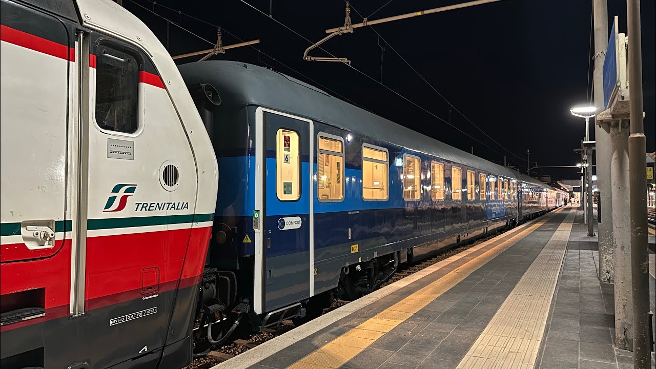 PRIMO INTERCITY NOTTE COMPLETO NELLA NUOVA LIVREA 2024! Arrivo & Partenza da BARLETTA