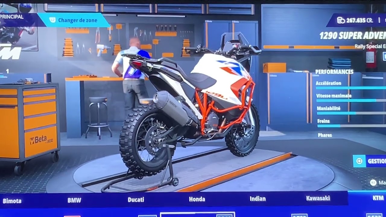Notre nouvel arrivée une KTM 1290 super Adventure 🤍🧡R 2024 échappement AROWW