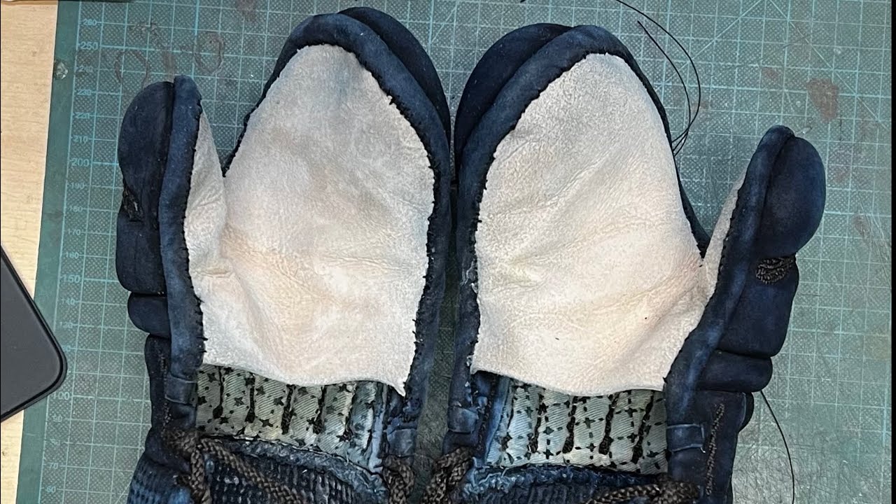 Reparación de kotes de kendo, cambio del tenouchi.