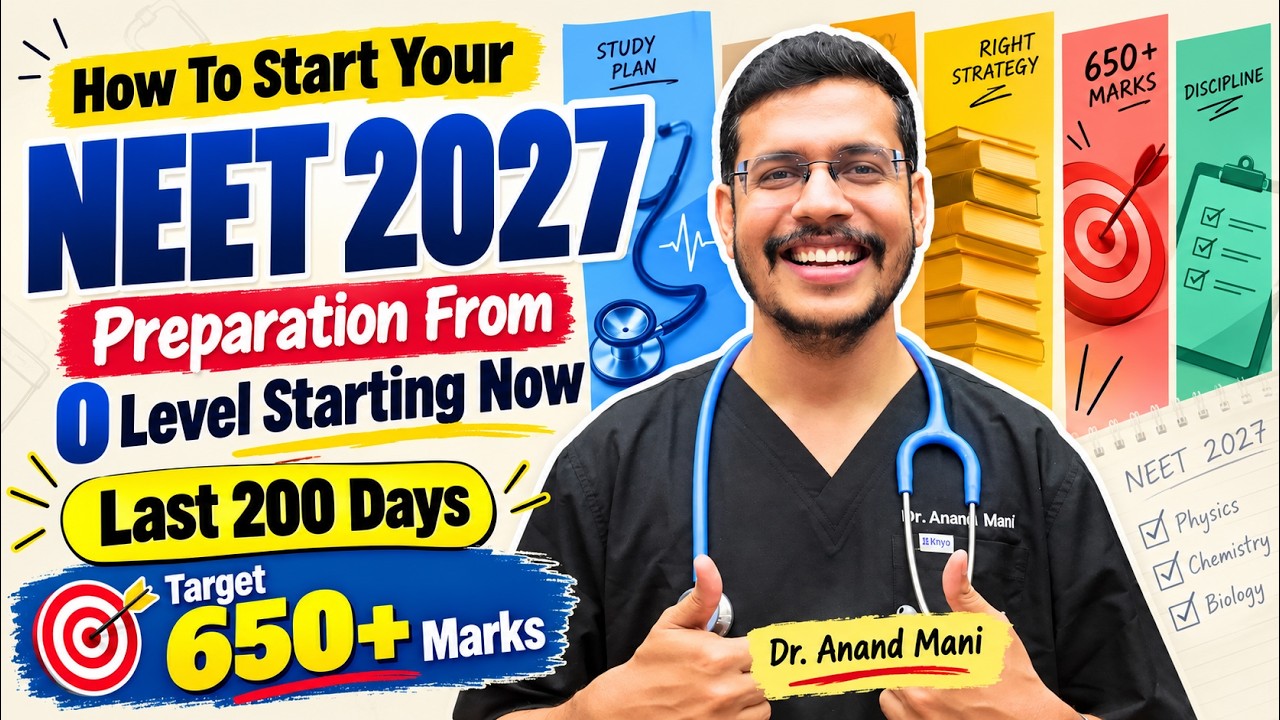 How To Start Your NEET 2027 Preparation From 0 Level Starting Now | Last 200 Days |Target 650+ Marks