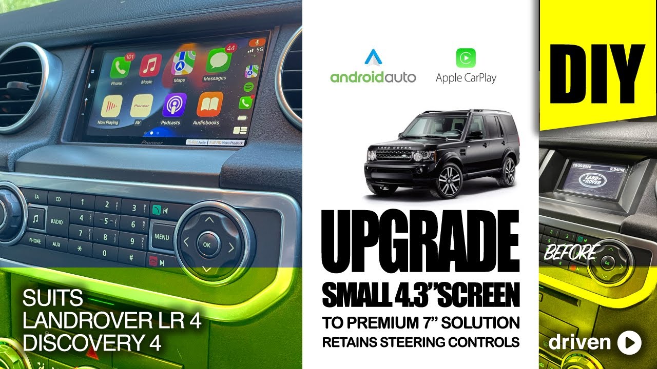 Discovery 4 CarPlay Retrofit - Complete 'Plug & Play' - 4.3
