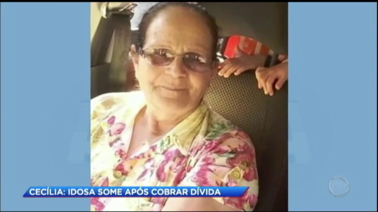 Idosa desaparece após cobrar dívida