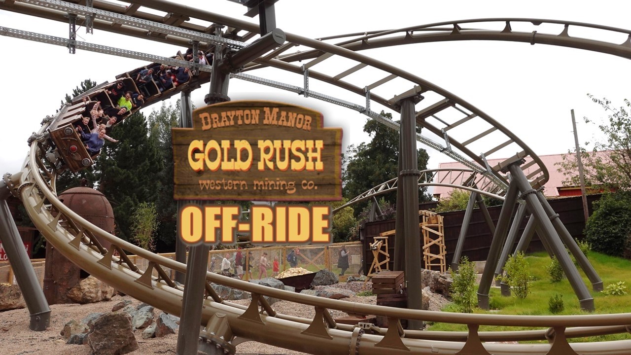 Gold Rush Off-Ride Footage, Drayton Manor Intamin Launch & Lift Coaster | Non-Copyright