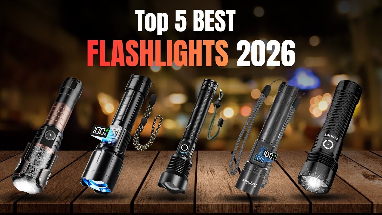 Top 5 BEST Flashlights on Amazon 2026 | 90,000 Lumens, Rechargeable & Waterproof!