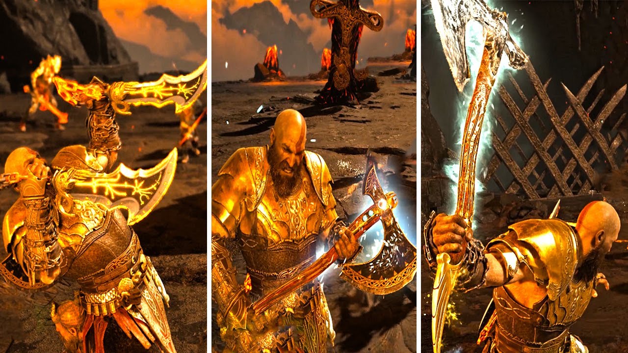 God of War - All Max Level Runic Attacks