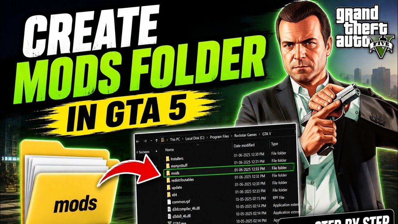 GTA 5 Mods Folder Tutorial (2026) 🔥 How to Create Mods Folder in GTA 5 | Full Guide