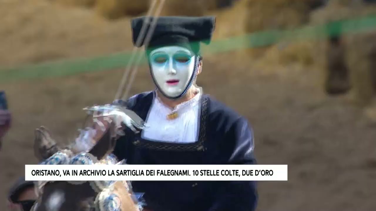ORISTANO, VA IN ARCHIVIO LA SARTIGLIA DEI FALEGNAMI  10 STELLE COLTE, DUE D'ORO