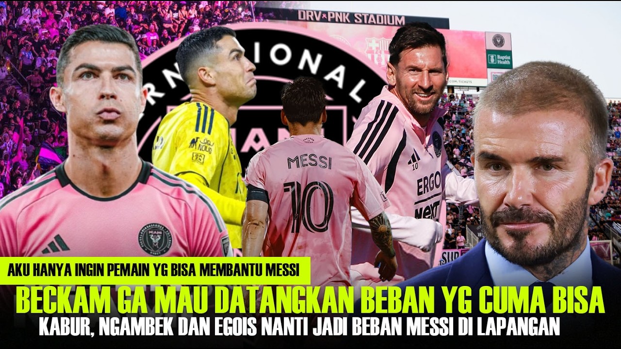 Ga Mau Datangkan Virus.! Beckham Tolak kedatangan Ronaldo ke Miami agar Messi bisa Juara Tanpa Beban