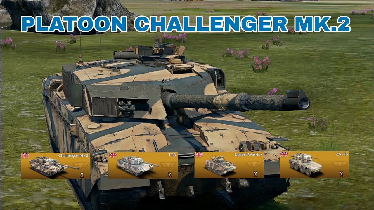 British Platoon At The Top Tier - War Thunder Mobile