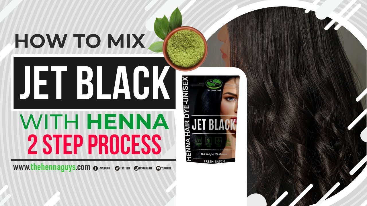HOW TO DYE YOUR HAIR JET BLACK NATURALLY HAIR DYE PROCESS | THE HENNA GUYS