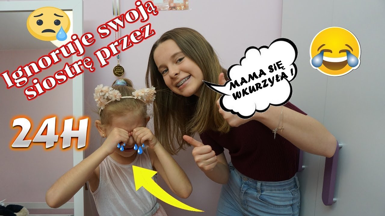 Ignoruję moją siostrę przez 24h 😮 * żałuję * Amelie