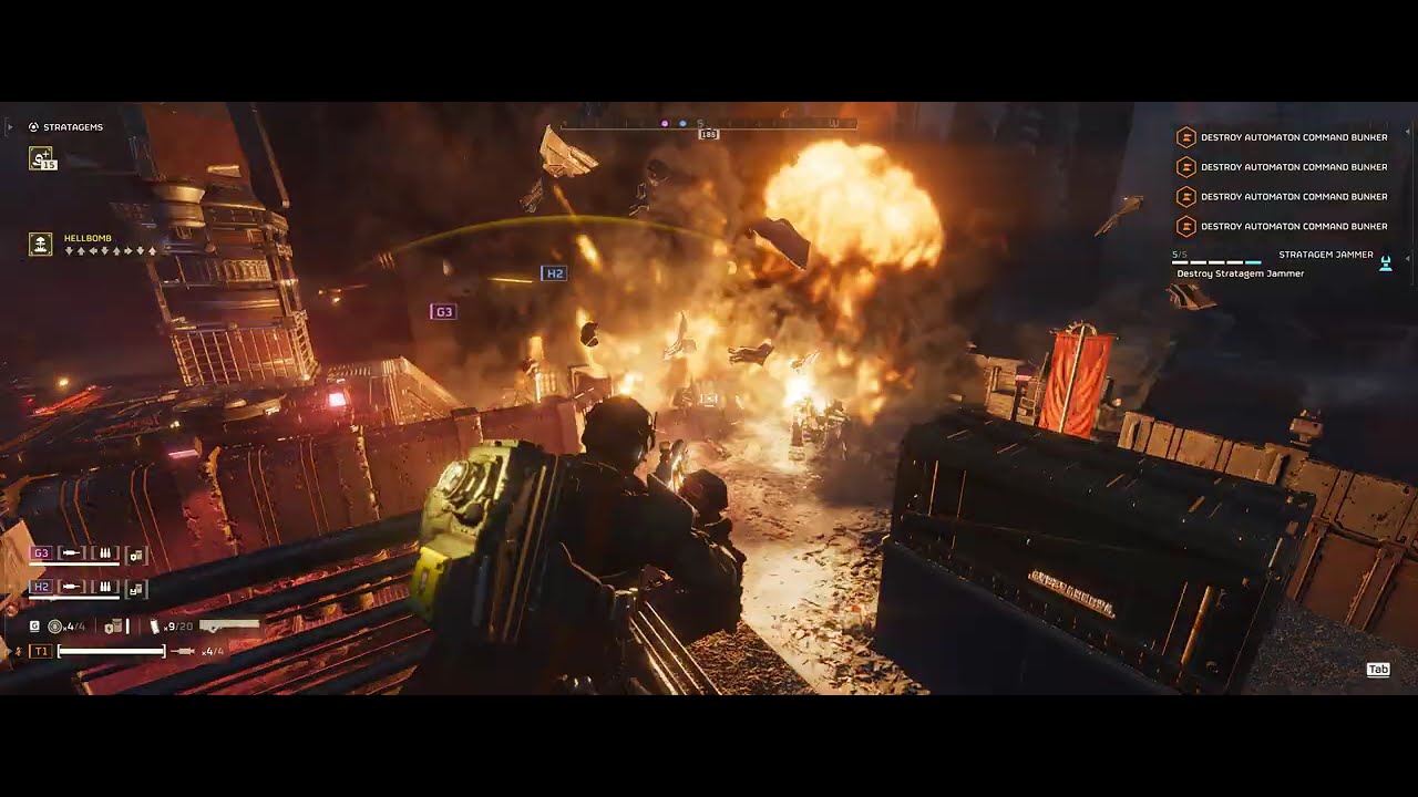 Automaton Super Helldive - Hulk Surge - Shield Pack, Shield Relay, Shield Grenade - No Deaths