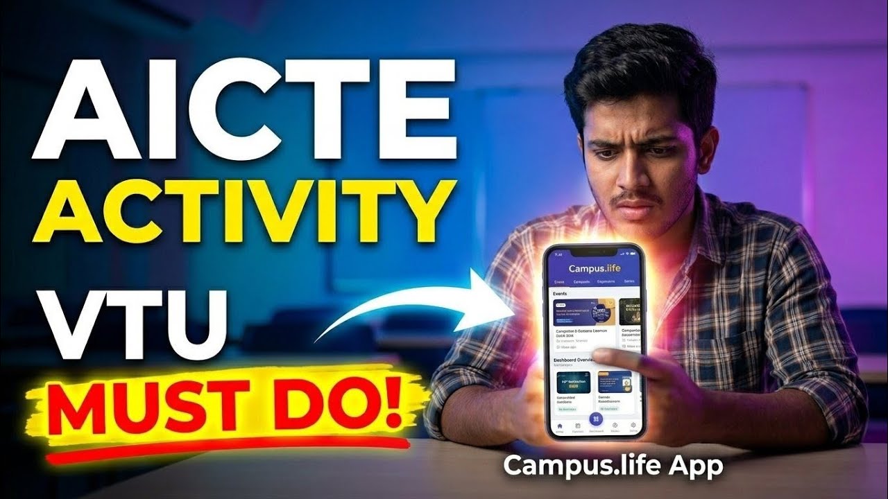 How to Use Campus.Life App for VTU AICTE Activity Points 2026 | Complete Tutorial & Upload Guide