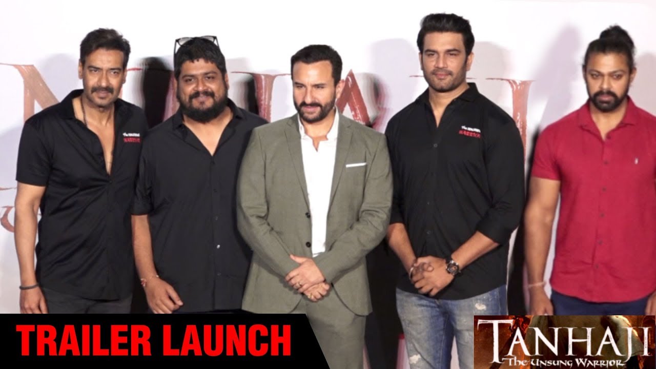 Marathi Actors In TANHAJI - TRAILER LAUNCH | Sharad Kelkar & Devdutta Nage | Om Raut | Ajay - Atul