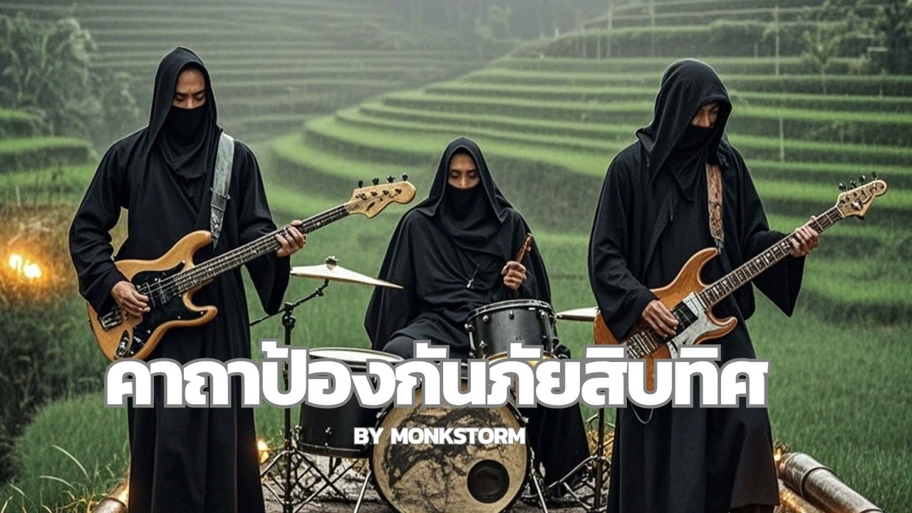 🛡️🔥 Monkstorm | คาถาป้องกันภัยสิบทิศ Metal Version #metal #metallica #song #rock #rockstar