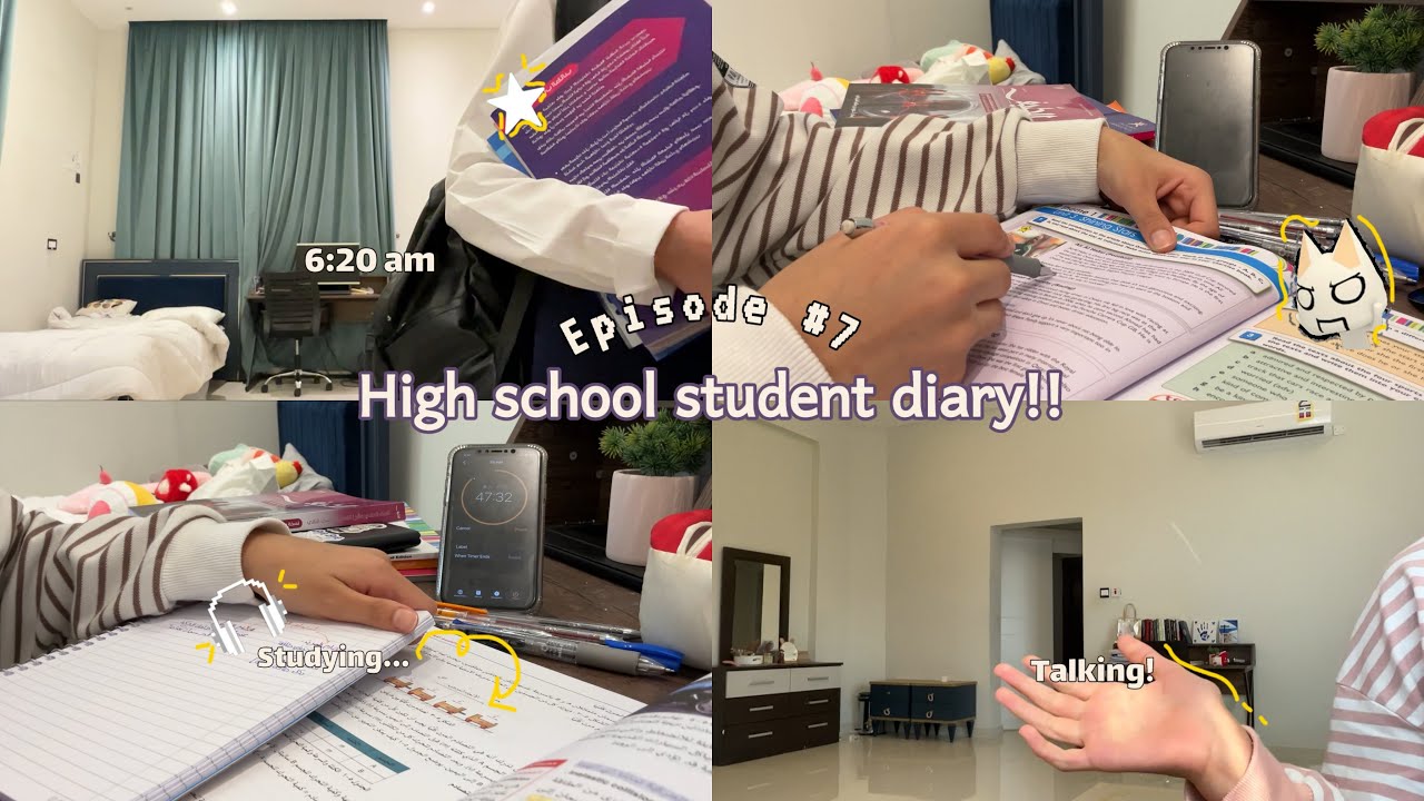 Vlog🌟!! | studying, taking and more… | 👾 يوميات طالبة ثانوي