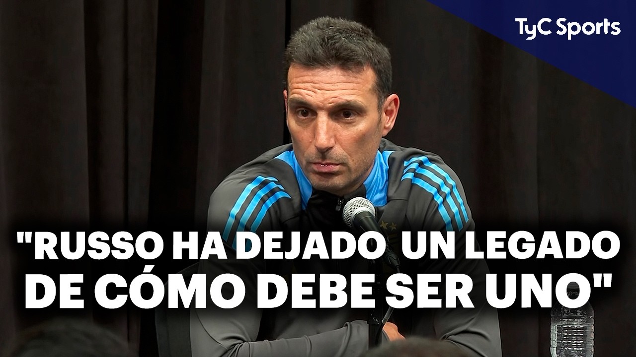 SCALONI: su REFLEXI&Oacute;N por la MUERTE de RUSSO y  la PREVIA del AMISTOSO ante VENEZUELA⚽🇦🇷