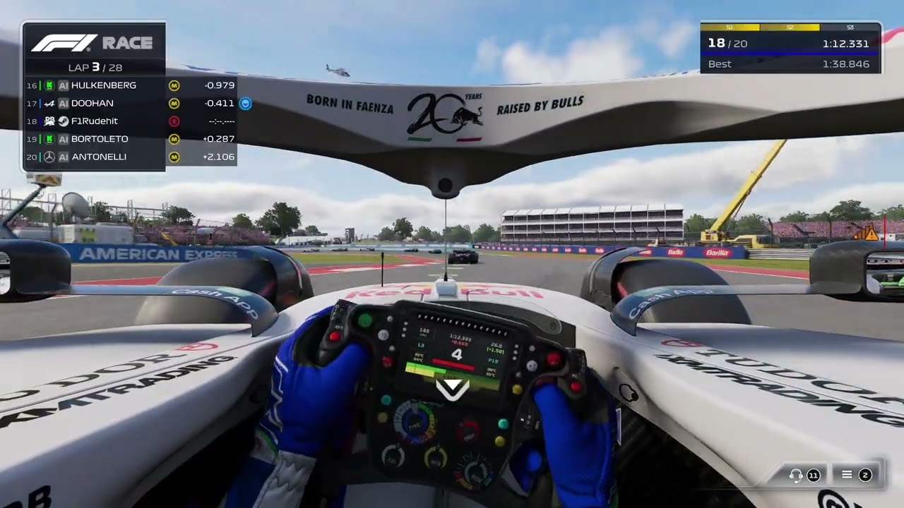 #45 F1 25 TEXAS USA MAIN RACE TWO PLAYER CAREER MODE #f1 #f125 #texas #f1game #career #usa