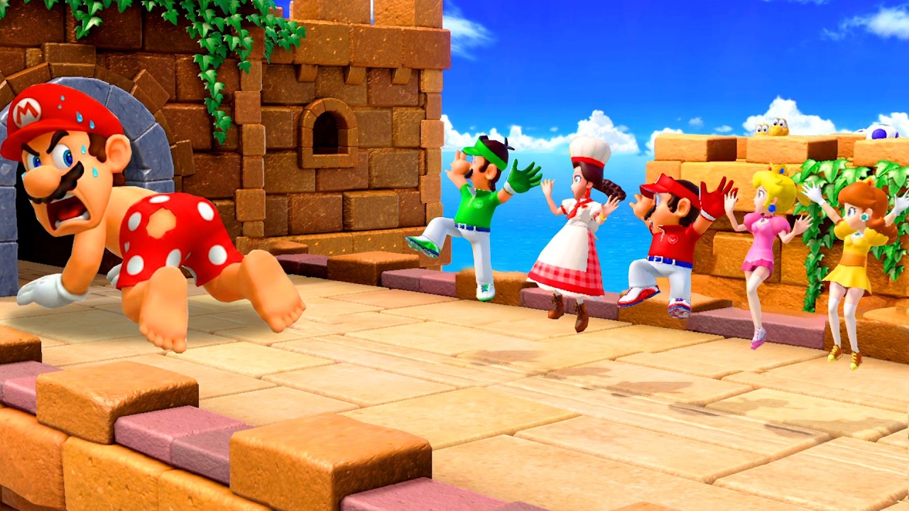 Super Mario Party - All Tricky Minigames with 4 Princesses (Master CPU)