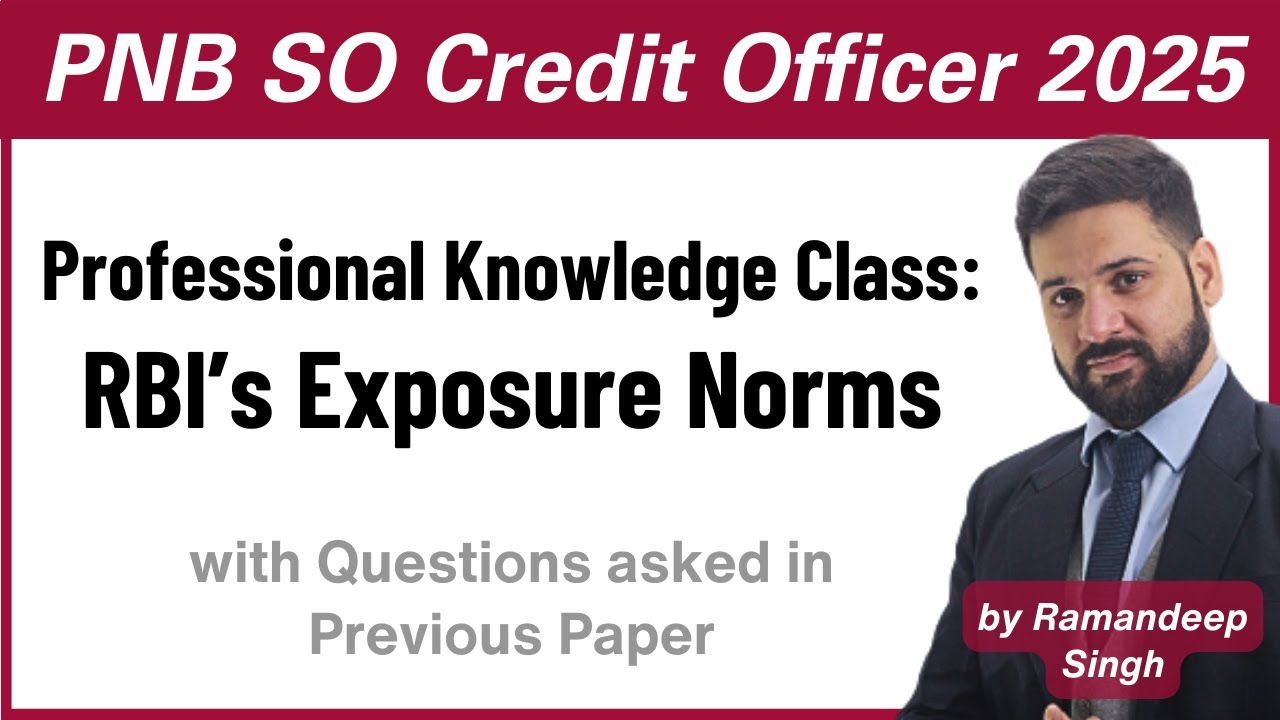 RBI’s Exposure Norms Explained | PNB Credit Officer JMGS-I 2025 | BankExamsToday