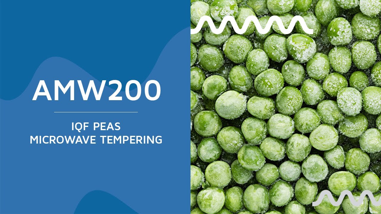 AMW200 - IQF peas microwave tempering