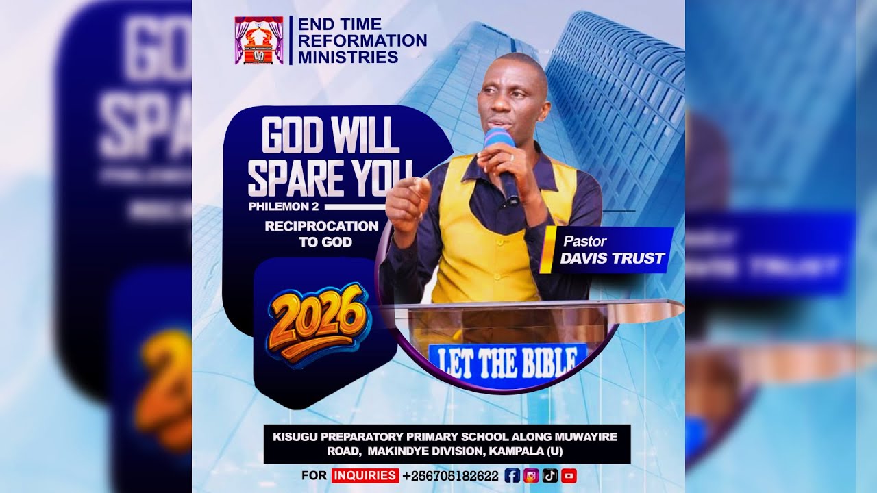 ANNUAL THANKSGIVING SERVICE 2025 / 2026   -  THEME: GOD WILL SPARE YOU - WITH   PASTOR DAVIS TRUST.