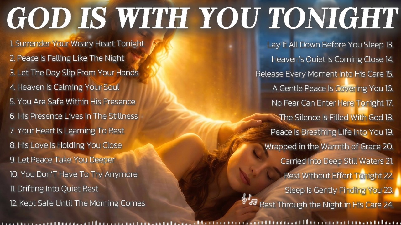 God Is With You Tonight | Deep Sleep Worship Music for Peace | Rest & Healing Worship