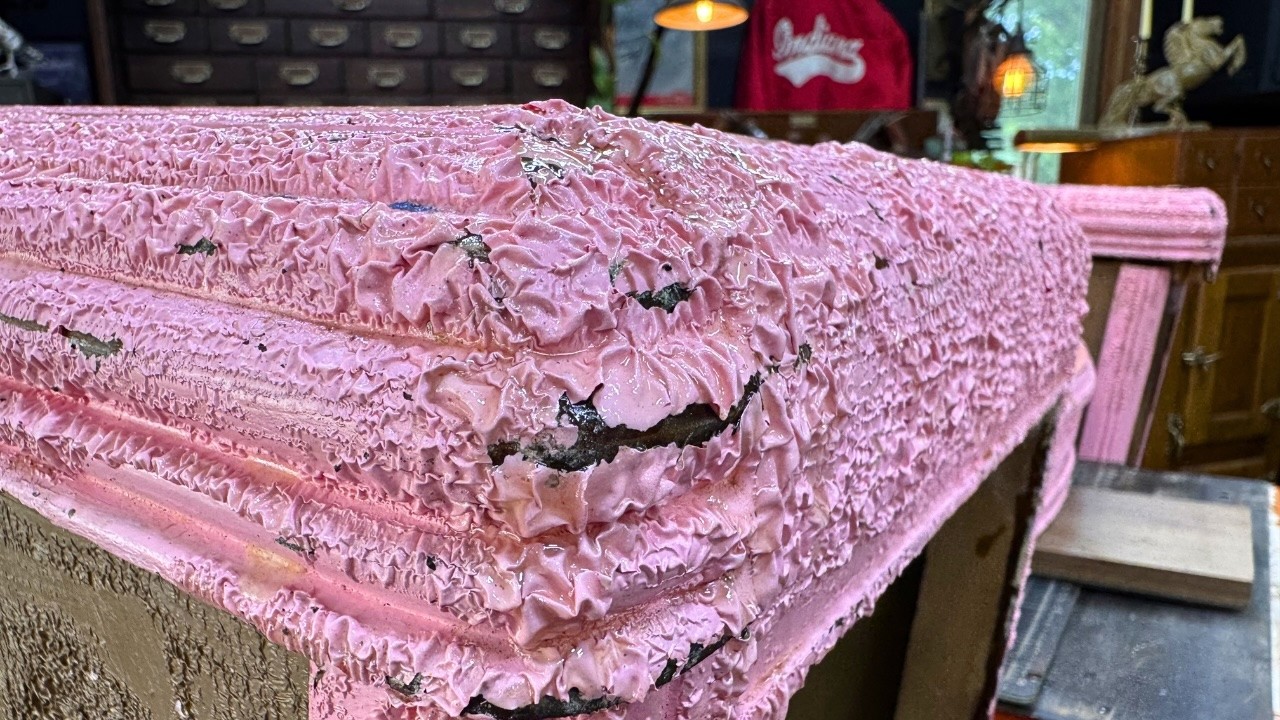 Ep.166 Stripping Years of UGLY Paint from THIS Antique DRESSER